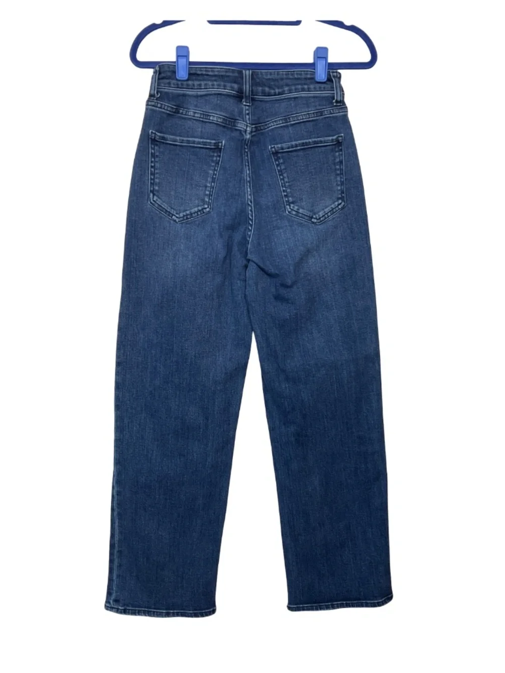 Quince Bella Stretch Patch Pocket Wide Leg Jeans - Picture 5 of 9
